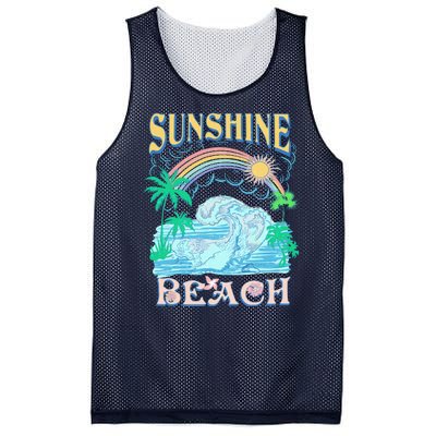 Vintage Summer Time Sunshine Beach Mesh Reversible Basketball Jersey Tank