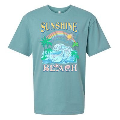 Vintage Summer Time Sunshine Beach Sueded Cloud Jersey T-Shirt