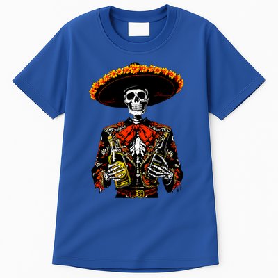 Vintage Skeleton Tequila Mexico Dia De Los Muertos Mexican Tall T-Shirt