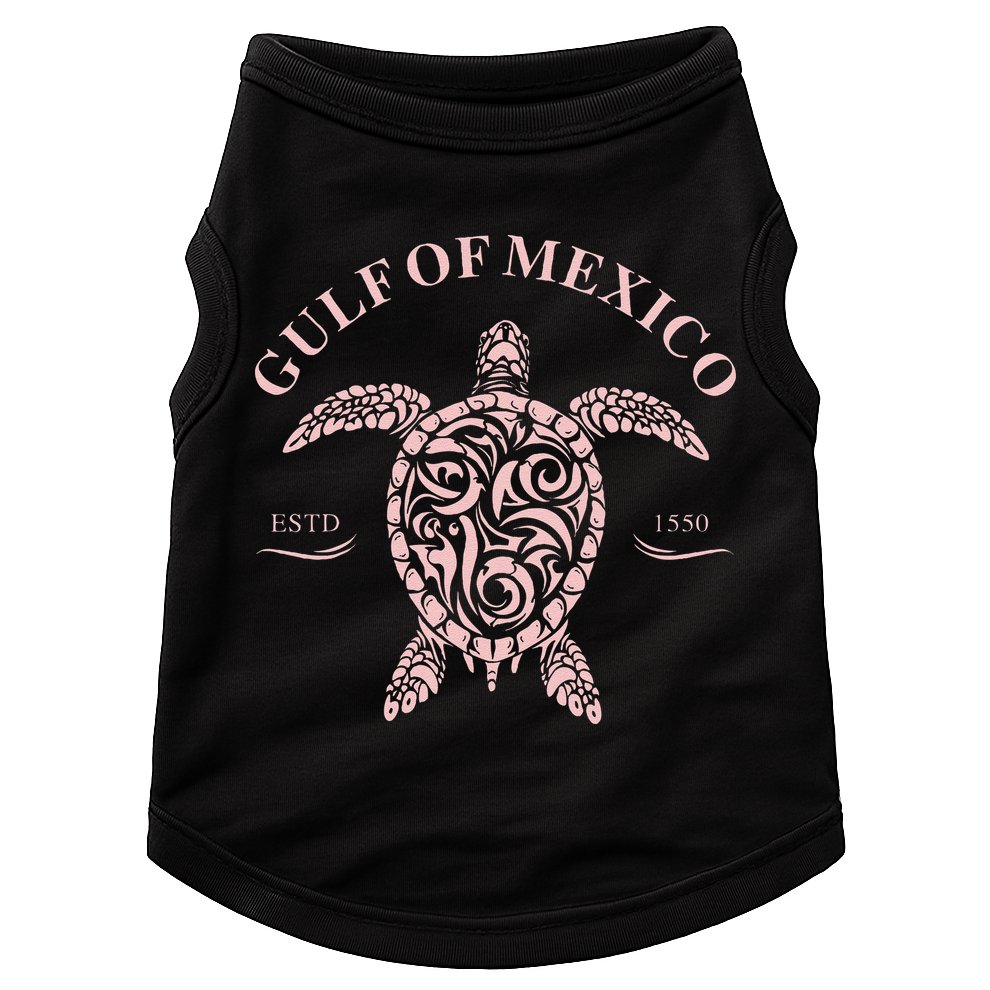 Vintage Sea Turtle Gulf of Mexico Est 1550 Anti Trump Doggie Tank