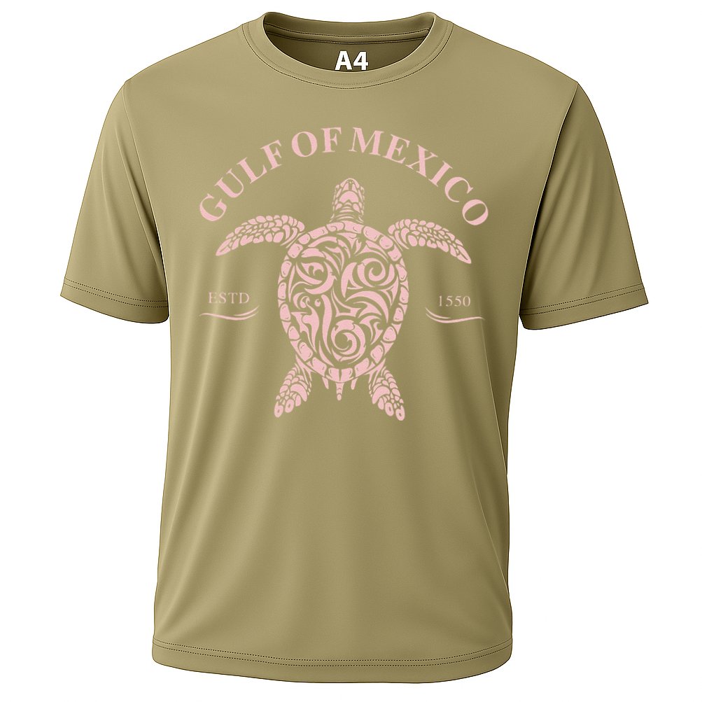 Vintage Sea Turtle Gulf of Mexico Est 1550 Anti Trump Cooling Performance Crew T-Shirt