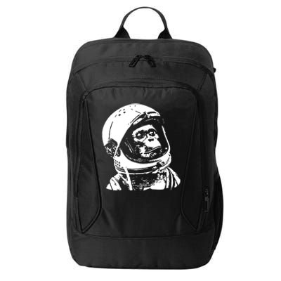 Vintage Space Travel Astronaut Monkey City Backpack