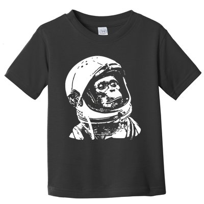 Vintage Space Travel Astronaut Monkey Toddler T-Shirt