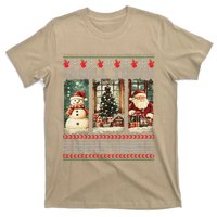 Vintage Small Town Christmas Retro Xmas Tree Santa Claus T-Shirt