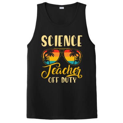 Vintage Science Teacher Off Duty Last Day Of School Summer PosiCharge Competitor Tank