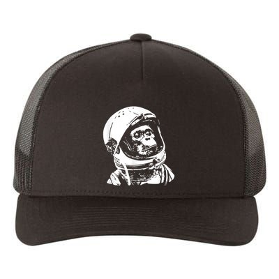 Vintage Space Travel Astronaut Monkey Yupoong Adult 5-Panel Trucker Hat
