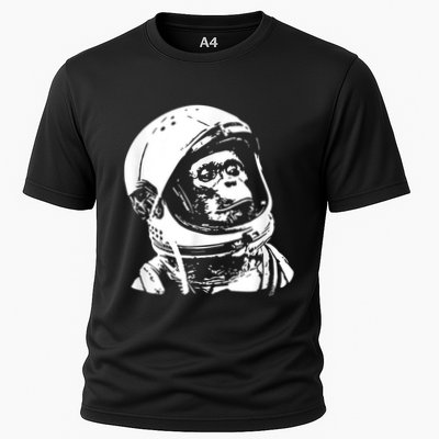 Vintage Space Travel Astronaut Monkey Performance Shirt