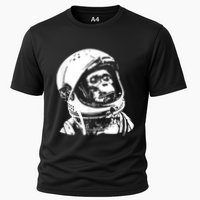 Vintage Space Travel Astronaut Monkey Performance Shirt