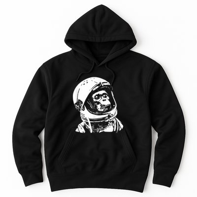 Vintage Space Travel Astronaut Monkey Hoodie
