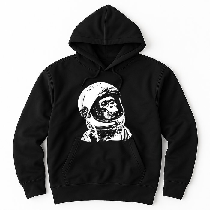 Vintage Space Travel Astronaut Monkey Hoodie