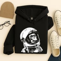 Vintage Space Travel Astronaut Monkey Hoodie