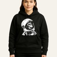 Vintage Space Travel Astronaut Monkey Hoodie