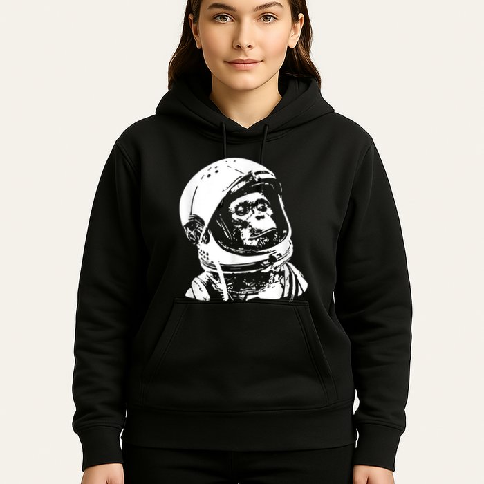 Vintage Space Travel Astronaut Monkey Hoodie