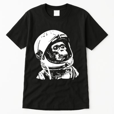 Vintage Space Travel Astronaut Monkey Tall T-Shirt