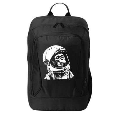 Vintage Space Travel Astronaut Monkey City Backpack
