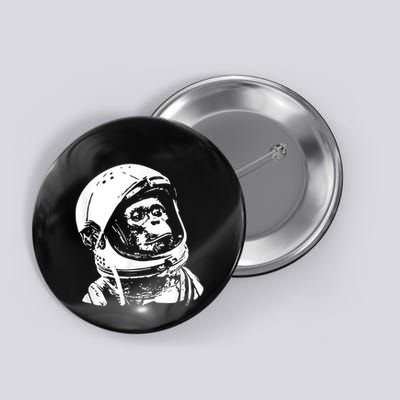 Vintage Space Travel Astronaut Monkey Button