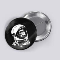 Vintage Space Travel Astronaut Monkey Button