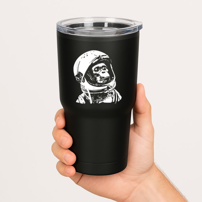 Vintage Space Travel Astronaut Monkey Tumbler