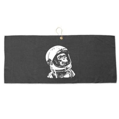 Vintage Space Travel Astronaut Monkey Large Microfiber Waffle Golf Towel