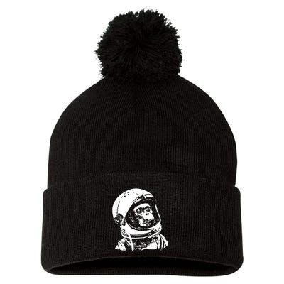 Vintage Space Travel Astronaut Monkey Pom Pom 12in Knit Beanie