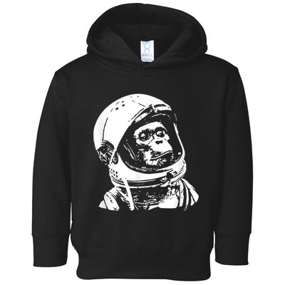 Vintage Space Travel Astronaut Monkey Toddler Hoodie