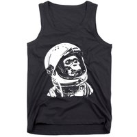 Vintage Space Travel Astronaut Monkey Tank Top