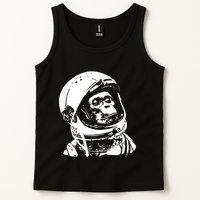 Vintage Space Travel Astronaut Monkey Tank Top