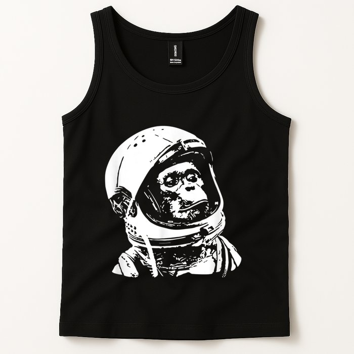 Vintage Space Travel Astronaut Monkey Tank Top