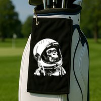 Vintage Space Travel Astronaut Monkey Golf Towel