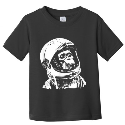 Vintage Space Travel Astronaut Monkey Toddler T-Shirt