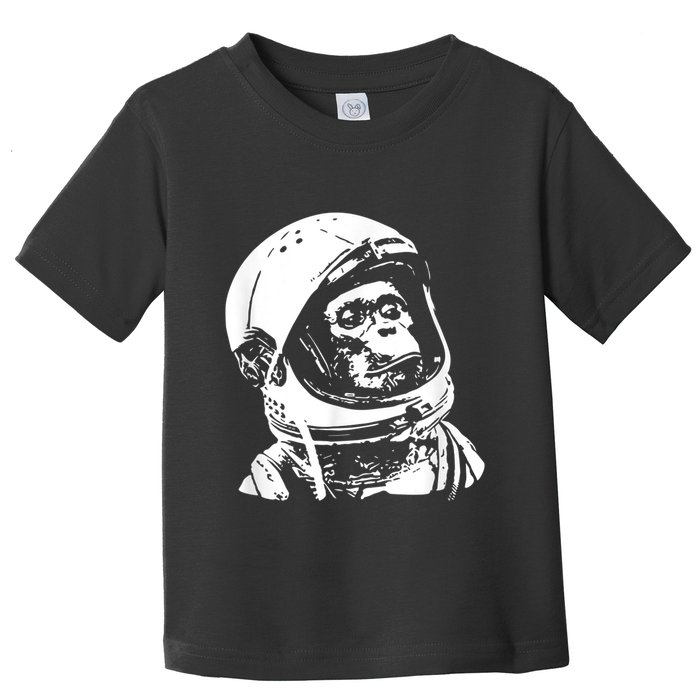 Vintage Space Travel Astronaut Monkey Toddler T-Shirt