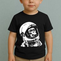 Vintage Space Travel Astronaut Monkey Toddler T-Shirt