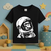 Vintage Space Travel Astronaut Monkey Toddler T-Shirt