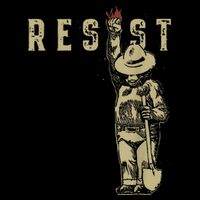 Vintage The Resist Bear Button