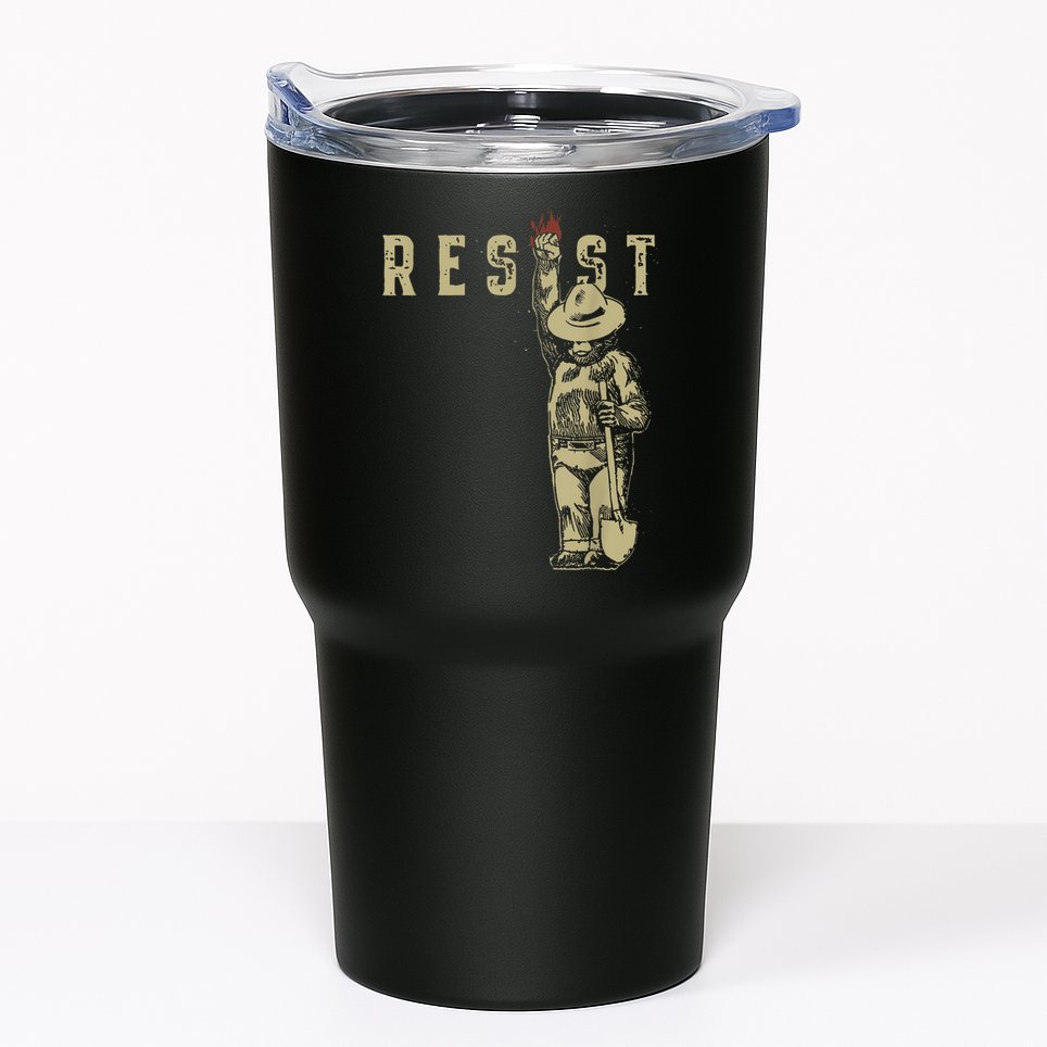 Vintage The Resist Bear Tumbler