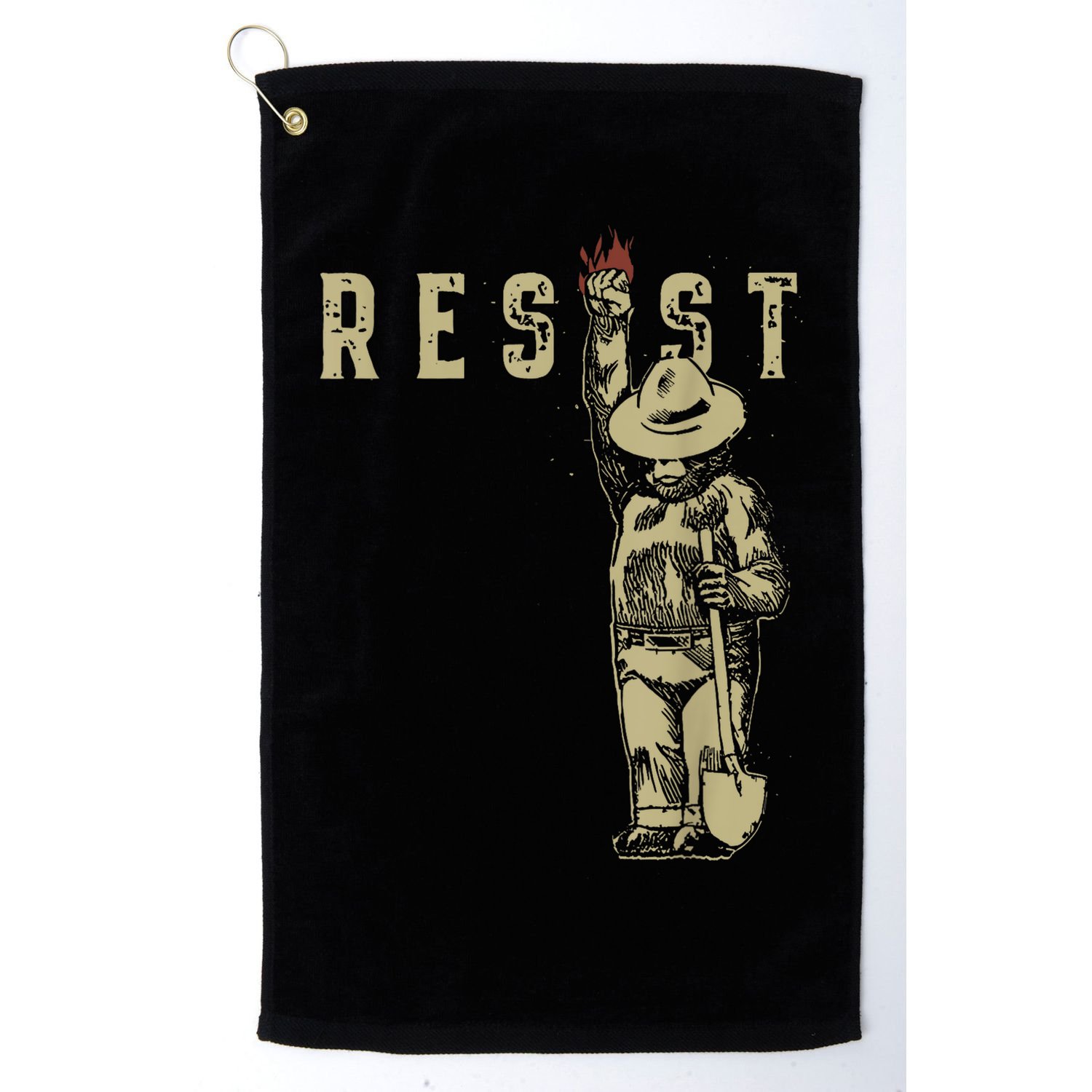 Vintage The Resist Bear Golf Towel