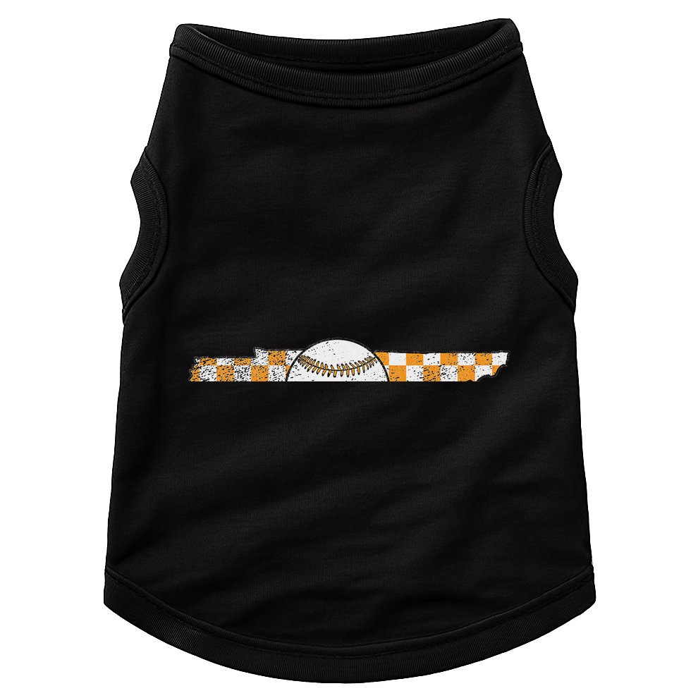 Volunr State Tennessee Checkerboard Baseball Tennessee Doggie Tank