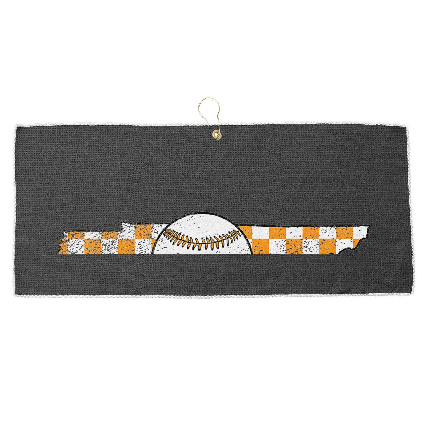 Volunr State Tennessee Checkerboard Baseball Tennessee Large Microfiber Waffle Golf Towel