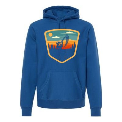 Vintage Sporting Trap Clay Lover Skeet Clay Premium Hoodie