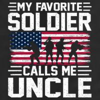 Vintage Style Usa Flag Soldier Uncle Army Father's Day Gift Beanie