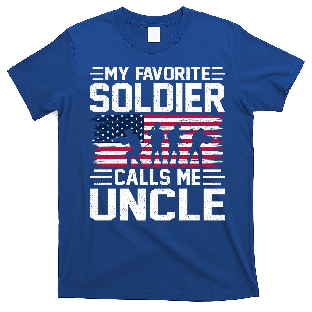 Vintage Style Usa Flag Soldier Uncle Army Father's Day Gift T-Shirt