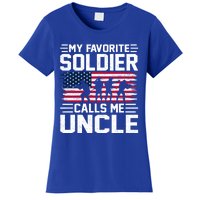 Vintage Style Usa Flag Soldier Uncle Army Father's Day Gift Women's T-Shirt