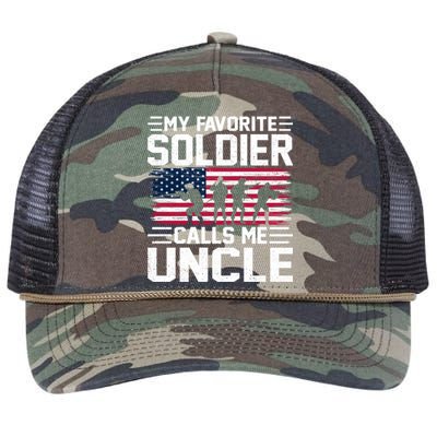 Vintage Style Usa Flag Soldier Uncle Army Father's Day Gift Retro Rope Trucker Hat Cap