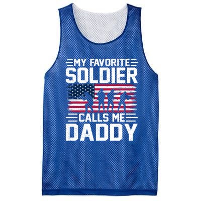 Vintage Style Usa Flag Soldier Daddy Army Father's Day Gift Mesh Reversible Basketball Jersey Tank