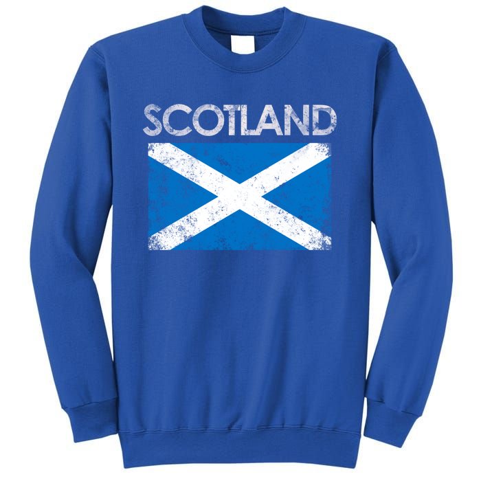 Vintage Scotland Uk Scottish Flag Pride Gift Sweatshirt