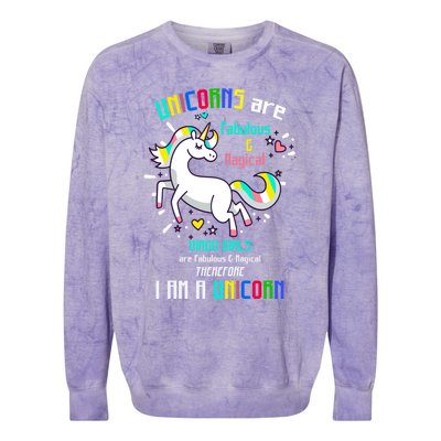 Virgo Sign Unicorns Virgo Are Fabulous Birthday Gift Colorblast Crewneck Sweatshirt