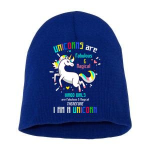 Virgo Sign Unicorns Virgo Are Fabulous Birthday Gift Short Acrylic Beanie