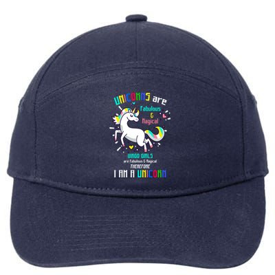 Virgo Sign Unicorns Virgo Are Fabulous Birthday Gift 7-Panel Snapback Hat