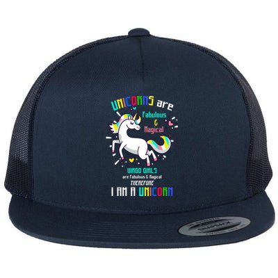 Virgo Sign Unicorns Virgo Are Fabulous Birthday Gift Flat Bill Trucker Hat