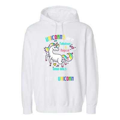 Virgo Sign Unicorns Virgo Are Fabulous Birthday Gift Garment-Dyed Fleece Hoodie